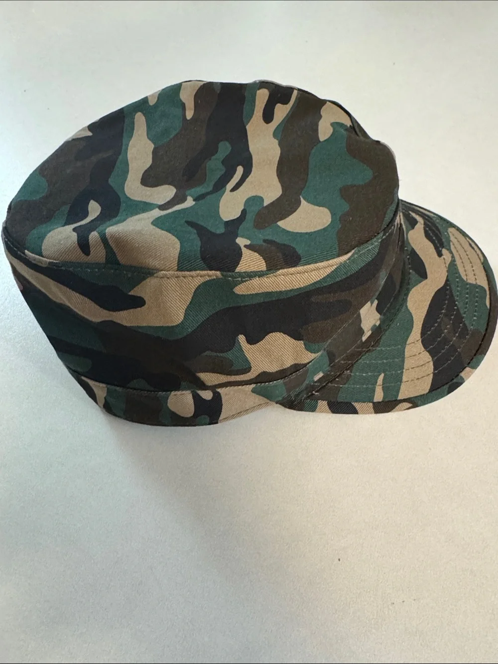 KBETHOS Camo Patchwork Cap in Green/Tan/Black